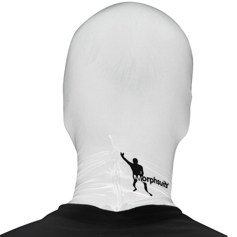 Morphsuits White Morph Mask, White Full Face Mask, Faceless Mask, Spandex Masks - Image 2